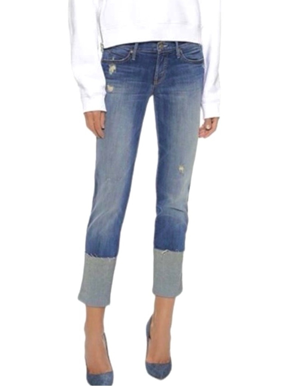 Mother Jeans Pony Boy Fray Rough It Up